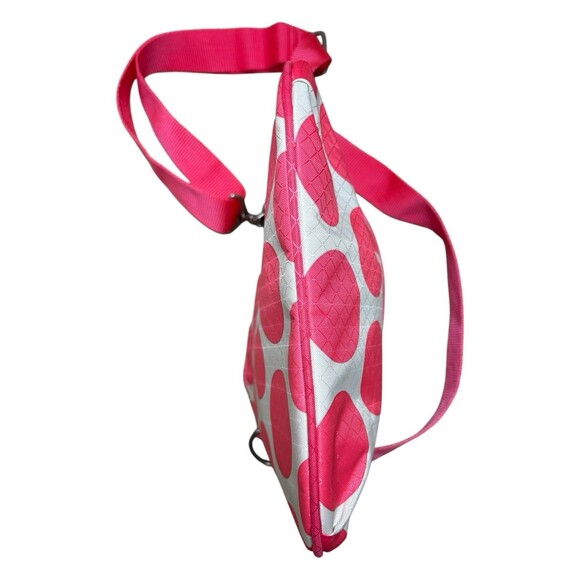 Thirty One Mod Dot Crossbody Bag Pink Polka Dots Adjustable Strap EUC - Picture 11 of 12